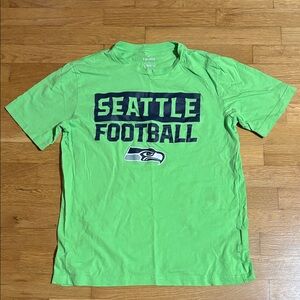 Seattle Seahawks T-Shirt in Neon Green and Navy